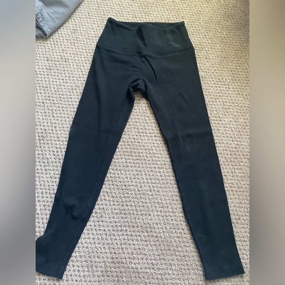 Pink black leggings size S